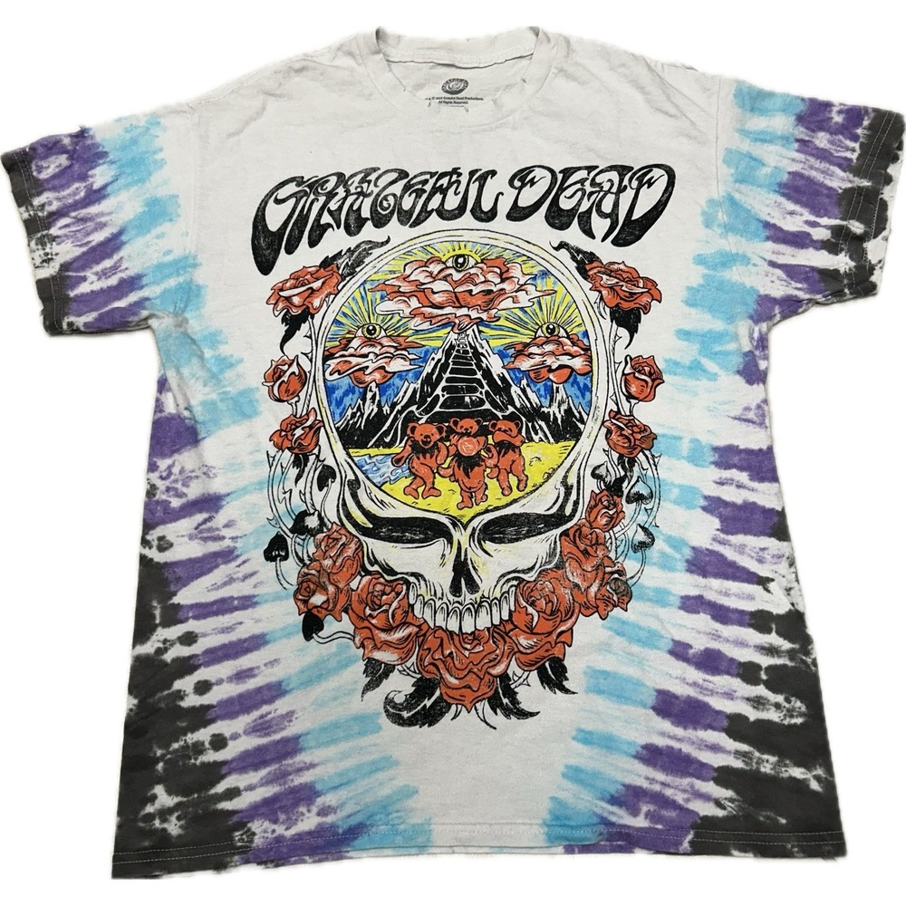 Grateful Dead T-Shirt 2024 Tie Dye All Over Print Retro Small